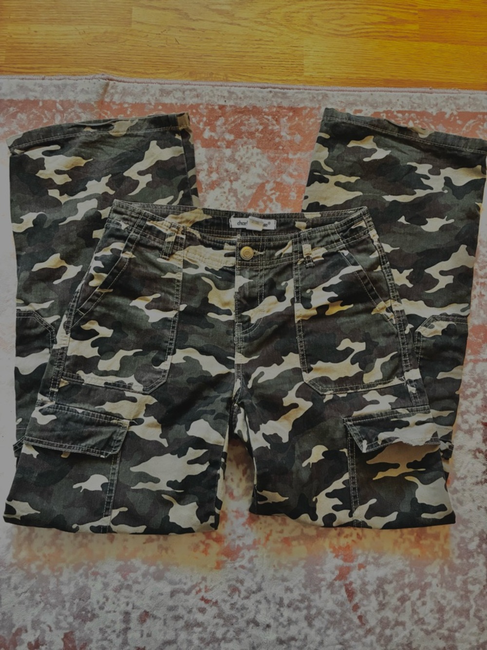 Camo cargo baggy Pants - xs